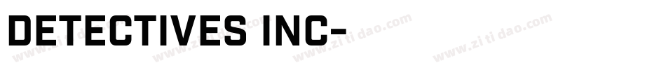 Detectives Inc字体转换